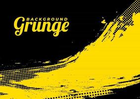 bellissimo sfondo grunge vettoriale nero e giallo