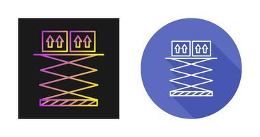 sollevamento scatola vettore icona