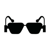 occhiali da sole icona silhouette vettore