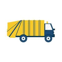 spazzatura camion. raccolta differenziata ecologia processi. camion trasporto spazzatura per raccolta differenziata pianta. vettore