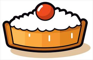 zucca torta vettore illustrazione, un' totale torta, un' fetta, e un' totale torta con un' fetta mancante