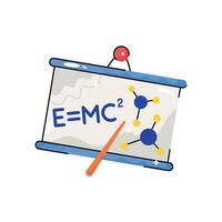 fisica formula scarabocchio vettore colorato etichetta. eps 10 file