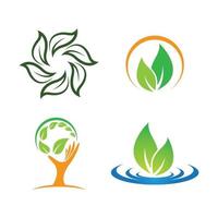 illustrazione di immagini del logo di ecologia vettore