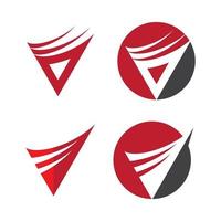 immagini del logo della lettera v vettore