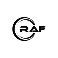 raf logo disegno, ispirazione per un' unico identità. moderno eleganza e creativo design. filigrana il tuo successo con il Impressionante Questo logo. vettore