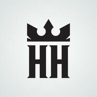 moderno hh logo design modello. esente da diritti vettore illustrazione