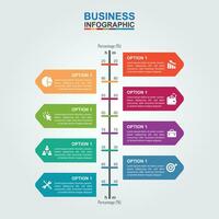 attività commerciale Infografica modello design per voi vettore