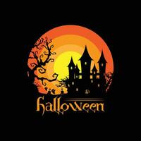 contento Halloween vettore tipografia design