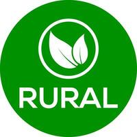 verde sfondo rurale logo,rurale vettore logo o icona,