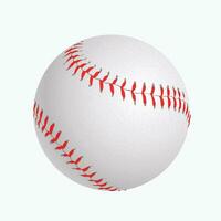 baseball palla su bianca vettore