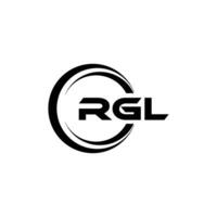 rgl logo disegno, ispirazione per un' unico identità. moderno eleganza e creativo design. filigrana il tuo successo con il Impressionante Questo logo. vettore