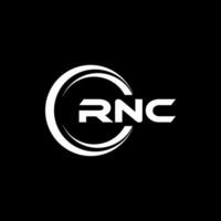 rnc logo disegno, ispirazione per un' unico identità. moderno eleganza e creativo design. filigrana il tuo successo con il Impressionante Questo logo. vettore