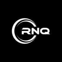 rnq logo disegno, ispirazione per un' unico identità. moderno eleganza e creativo design. filigrana il tuo successo con il Impressionante Questo logo. vettore