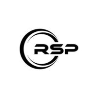 rsp logo disegno, ispirazione per un' unico identità. moderno eleganza e creativo design. filigrana il tuo successo con il Impressionante Questo logo. vettore