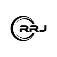 rrj logo disegno, ispirazione per un' unico identità. moderno eleganza e creativo design. filigrana il tuo successo con il Impressionante Questo logo. vettore