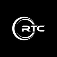 rtc logo disegno, ispirazione per un' unico identità. moderno eleganza e creativo design. filigrana il tuo successo con il Impressionante Questo logo. vettore