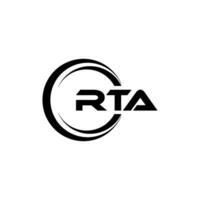 rta logo disegno, ispirazione per un' unico identità. moderno eleganza e creativo design. filigrana il tuo successo con il Impressionante Questo logo. vettore