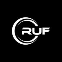 ruf logo disegno, ispirazione per un' unico identità. moderno eleganza e creativo design. filigrana il tuo successo con il Impressionante Questo logo. vettore