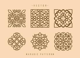 Arabo modello arte mezzo orientale stile modello vettore