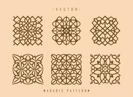 Arabo modello arte mezzo orientale stile modello vettore