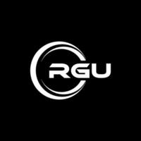 rgu logo disegno, ispirazione per un' unico identità. moderno eleganza e creativo design. filigrana il tuo successo con il Impressionante Questo logo. vettore