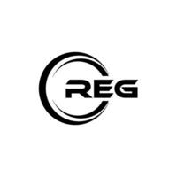 reg logo disegno, ispirazione per un' unico identità. moderno eleganza e creativo design. filigrana il tuo successo con il Impressionante Questo logo. vettore