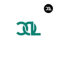 lettera col monogramma logo design vettore