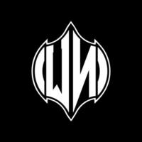 wn lettera logo design. wn creativo monogramma iniziali lettera logo concetto. wn unico moderno piatto astratto vettore lettera logo design.