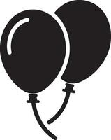palloncini icona vettore illustrazione