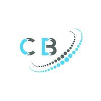 cb lettera logo creativo design. cb unico design. vettore