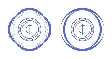 cedi moneta vettore icona