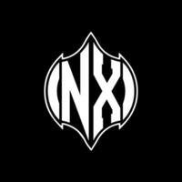 nx lettera logo design. nx creativo monogramma iniziali lettera logo concetto. nx unico moderno piatto astratto vettore lettera logo design.