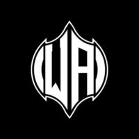 wa lettera logo design. wa creativo monogramma iniziali lettera logo concetto. wa unico moderno piatto astratto vettore lettera logo design.
