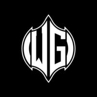 wg lettera logo design. wg creativo monogramma iniziali lettera logo concetto. wg unico moderno piatto astratto vettore lettera logo design.