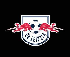 Lipsia club logo simbolo calcio bundesliga Germania astratto design vettore illustrazione con nero sfondo