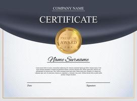 sfondo del modello di certificato. premio diploma design vuoto. illustrazione vettoriale