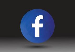 icona social media facebook vettore