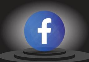 icona social media facebook vettore