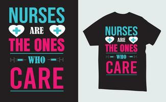 vettore infermiera illustrazione maglietta o manifesto design