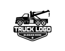 illustrazione vettore grafico di rimorchio camion servizio logo design adatto per il settore automobilistico azienda
