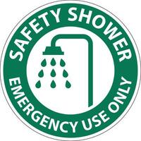 sicurezza doccia cartello, sicurezza doccia - emergenza uso solo vettore