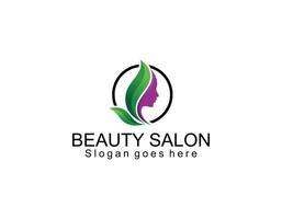 naturale bellezza salone e capelli trattamento logo vettore