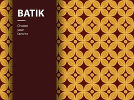 batik etnico vettore modello indonesiano moda senza cuciture tessile vintage astratto cultura piatta arte