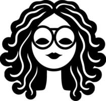 hippie - minimalista e piatto logo - vettore illustrazione