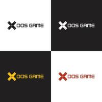 xoos gioco logo con gioco controllo logo vettore