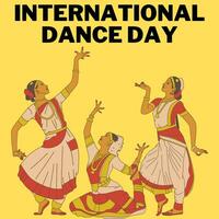 internazionale danza giorno illustrazione vettore