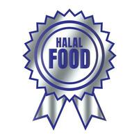 halal cibo certificato distintivo francobollo, autorizzato halal bevanda e cibo Prodotto etichetta, approvato halal cartello francobollo vettore