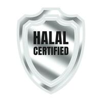 halal certificato distintivo design vettore, halal cibo Prodotto francobollo, autorizzato halal cibo e bevanda nastro francobollo etichetta vettore