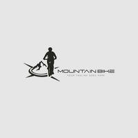 vettore logo mountain bike