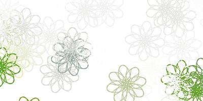 layout naturale vettoriale grigio chiaro con fiori.